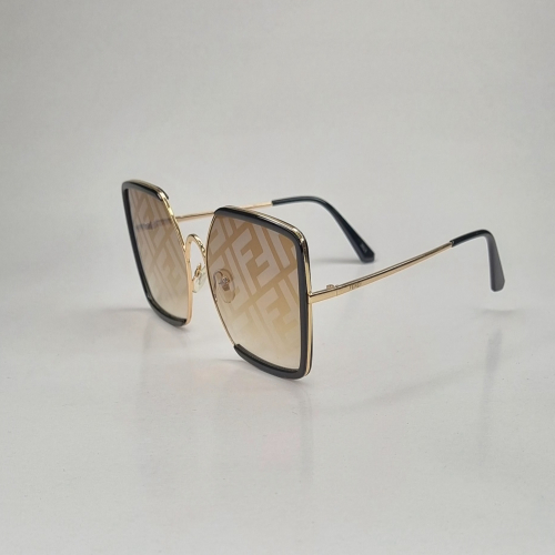 عینک آفتابی فریم فلزی قهوه ای F