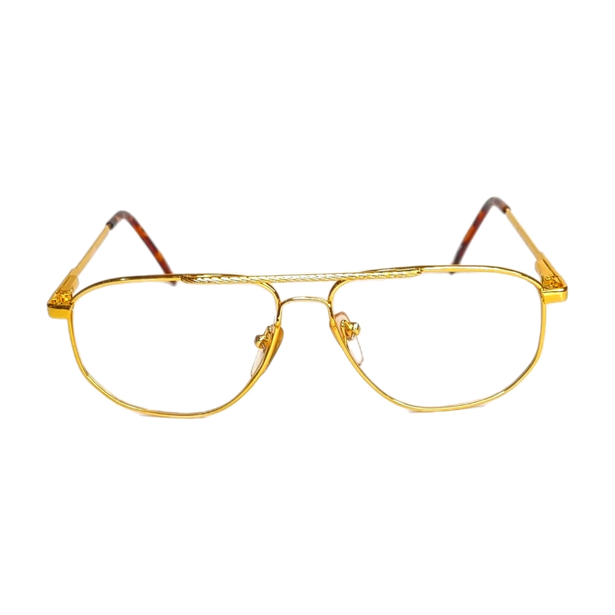 عینک طبی فلزی طلایی565